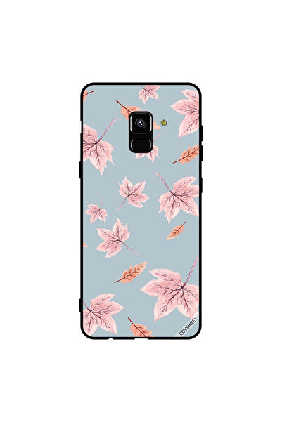 Covernex غطاء حماية لهاتف سامسونج جالاكسي A8+ (2018) بطبعة أوراق الخريف