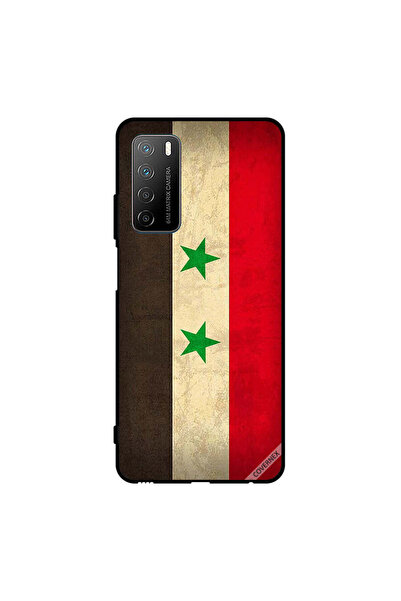 Covernex غطاء حماية لهاتف Honor Play 4 مع علم سوريا