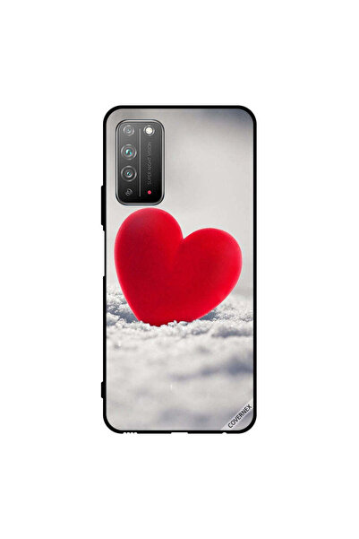 Covernex غطاء حماية لهاتف Honor X10 5G بتصميم قلب أحمر جميل