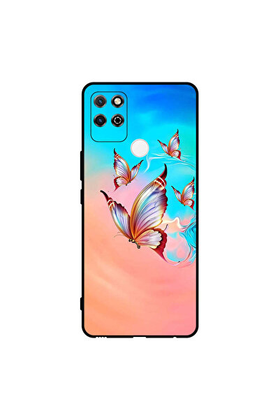 Covernex غطاء حماية لهاتف Honor Play 5T بطبعة فراشات تحلق فوق لون الطلاء