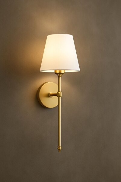 RONİSU AYDINLATMA Şapkalı Duvar Aplik - Klasik ve Şık Tasarımlı Duvar Aydınlatma 3165-W25-4V-PY