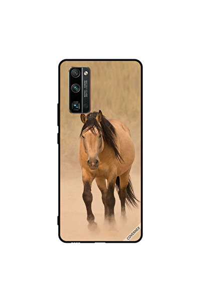 Covernex غطاء حماية لهاتف Honor 30 Pro سباق الخيل البني