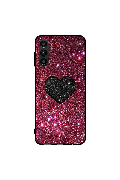 Covernex غطاء حماية لهاتف سامسونج جالاكسي A13 5G قلب أسود مع لمعان أحمر