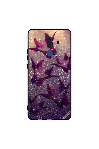 Covernex غطاء حماية لهاتف هواوي ميت 10 برو بنقشة فراشات لامعة