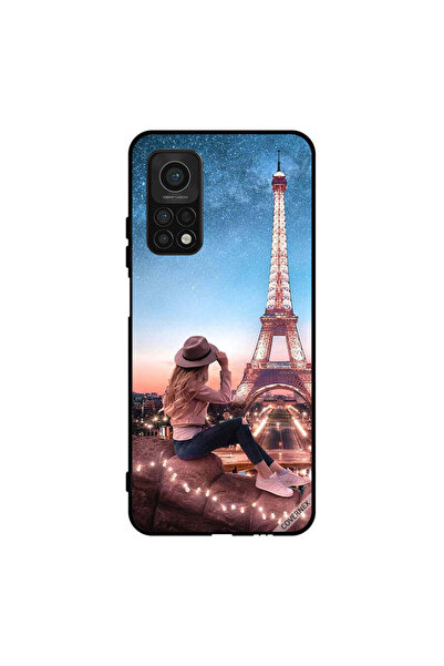 Covernex غطاء حماية لهاتف شاومي مي 10 تي برو 5 جي، فتاة قبعة بنية اللون وبرج ...