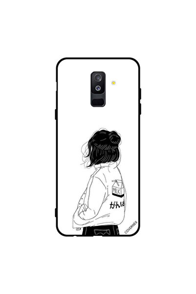 Covernex غطاء حماية لهاتف سامسونج جالاكسي A6+ (2018) فتاة تفكر بعمق شديد