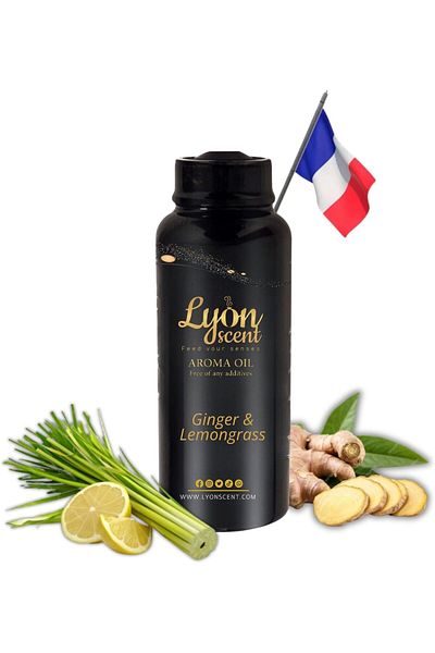 Lyon Scent Aroma Oil, Diffuser Aroma, Perfume Oil, Air Freshener, Aroma Refill (500ml, Lemongrass)