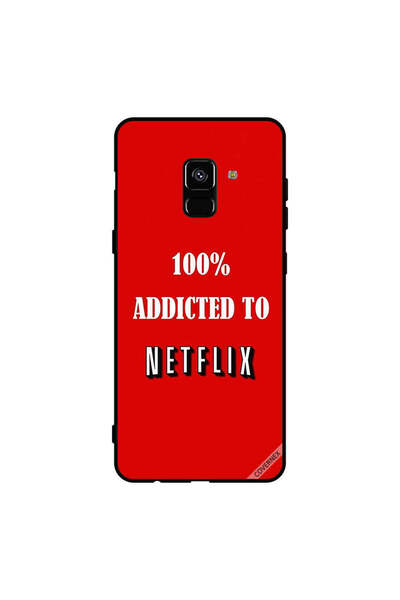 Covernex غطاء حماية لهاتف سامسونج جالاكسي A8+ (2018) مدمن على نتفليكس بنسبة 100%