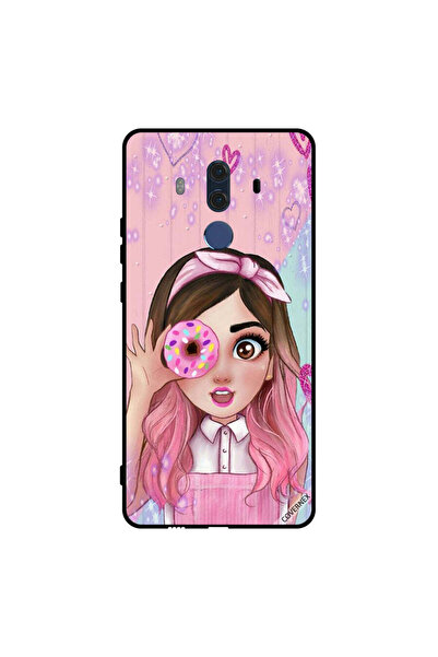 Covernex غطاء حماية لهاتف هواوي ميت 10 برو، فتاة صغيرة لطيفة تحمل دونات