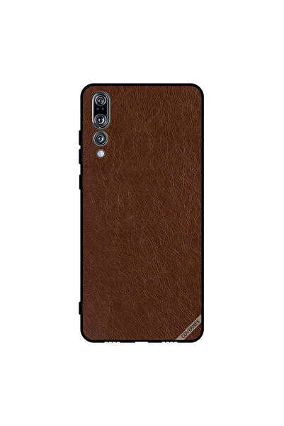 Covernex غطاء حماية لهاتف هواوي بي 20 برو - جلد بني داكن