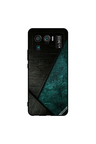Covernex Protective Case Cover For Xiaomi Mi 11 Ultra Black & Dark Green Pattern