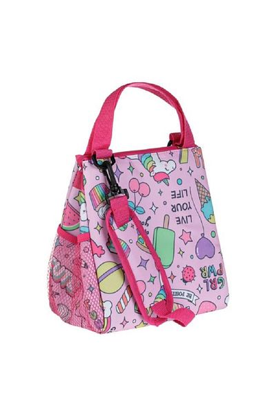 OEM Insulated bag, size 23x14x25 cm, capacity 8 l, Pink