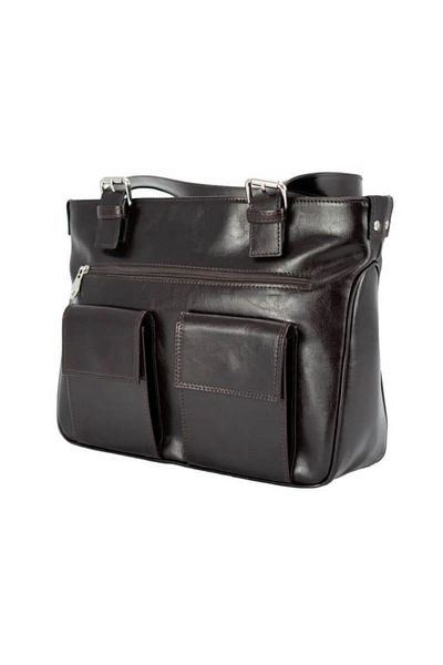 Magazinul de genti Women's bag, made of genuine leather, model 015, Dark brown