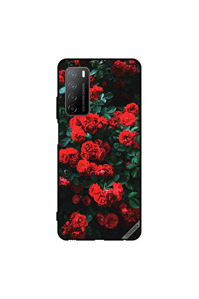 Covernex غطاء حماية لهاتف Honor Play 4 - حديقة الورود الحمراء