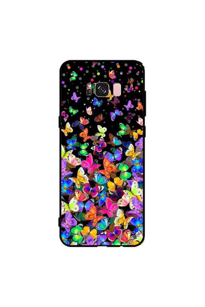 Covernex غطاء حماية لهاتف سامسونج جالاكسي S8+ - فراشات صغيرة متعددة الألوان