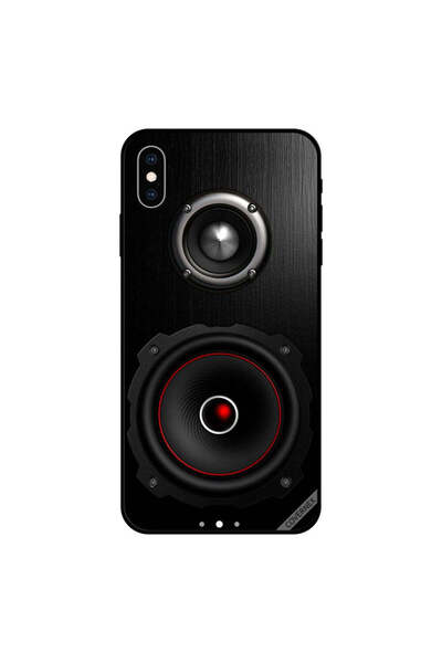 Covernex غطاء وسماعة لجهاز iPhone XS MAX باللونين الأسود والأحمر