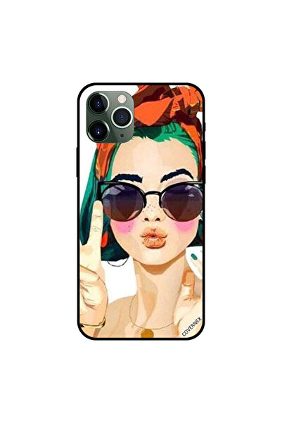 Covernex غطاء حماية لجهاز iPhone 11 Pro بتصميم فتاة أنيقة تصنع النصر