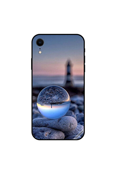 Covernex غطاء حماية لهاتف iPhone XR، صورة رائعة للطبيعة في زجاج دائري