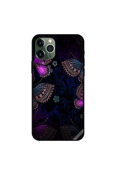 Covernex غطاء حماية لجهاز iPhone 11 Pro بنقشة فراشات داكنة