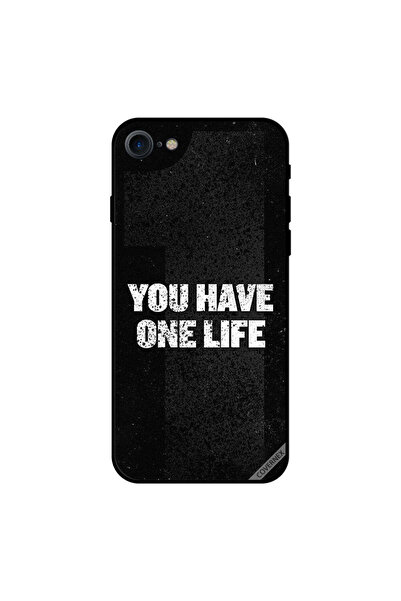 Covernex غطاء حماية لجهاز iPhone 7 - لديك حياة واحدة - أسود