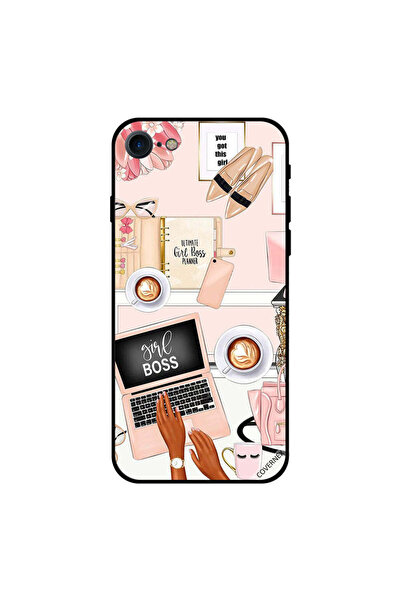 Covernex غطاء حماية لجهاز iPhone 7 بتصميم فتاة رئيسية رائعة