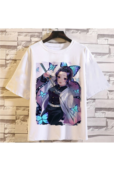 Flood Of Style تي شيرت رجالي منقوش برسومات الرسوم المتحركة اليابانية قاتل الش...