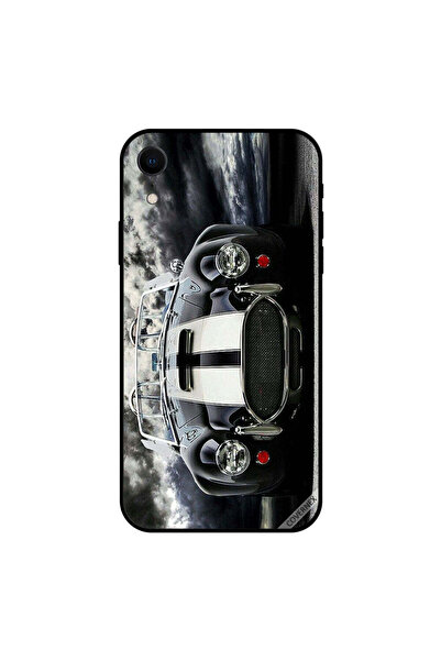 Covernex غطاء حماية iPhone XR عالي الدقة للسيارة باللونين الأبيض والأسود