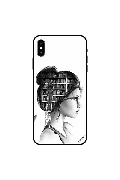 Covernex مكتبة أغطية جراب iPhone XS في الرأس