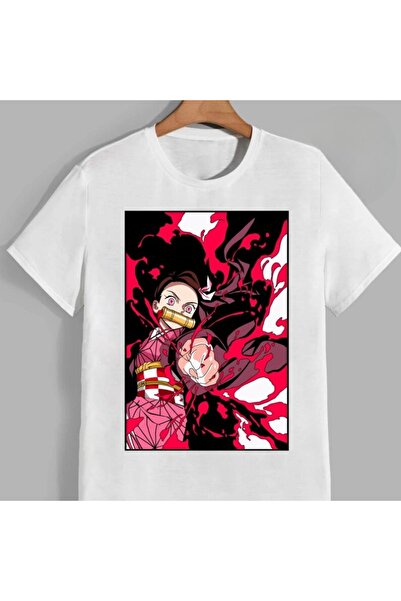 Flood Of Style Tricou unisex cu model anime Nezuko demon slayer