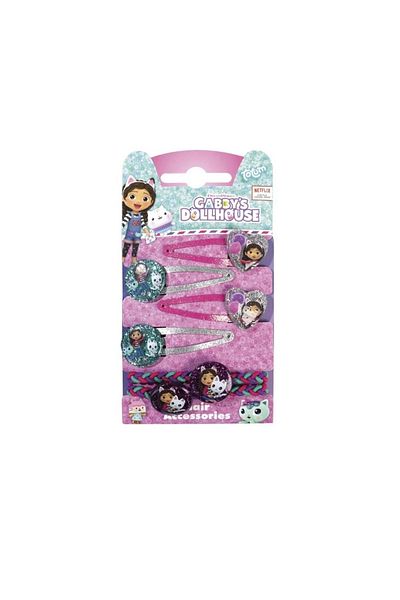 Totum Gabby Dollhouse themed hair accessory set