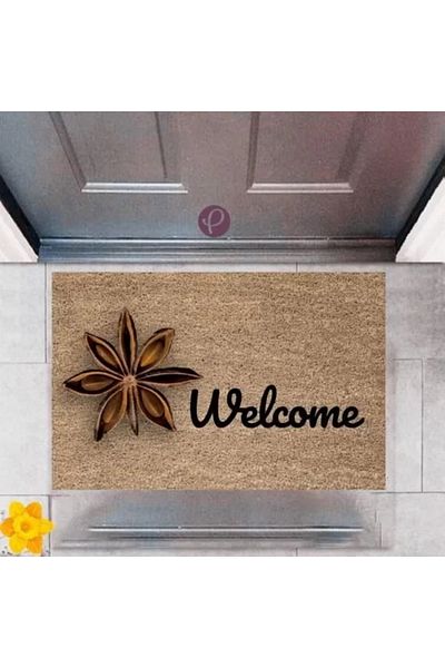 BscitirStore Digital Printed Decorative Door Mat - Welcome P-2427