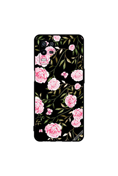 Covernex غطاء حماية لهاتف Oppo K9x ورود وردية في باقات من الأوراق الصغيرة