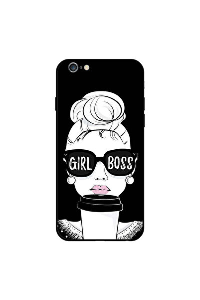Covernex غطاء حماية لهاتف iPhone 6s Plus بتصميم Girl Boss باللونين الأبيض وال...