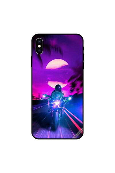 Covernex غطاء حماية لهاتف iPhone X بتصميم راكب الدراجة النارية الذي يترك القم...
