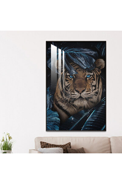 4gdran لوحة جدارية خشبية فاخرة مع برواز شامبين و طبقة من الاكرليك الشفاف