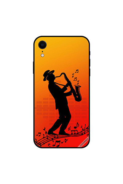 Covernex غطاء حماية لهاتف iPhone XR عليه صورة رجل يعزف الموسيقى