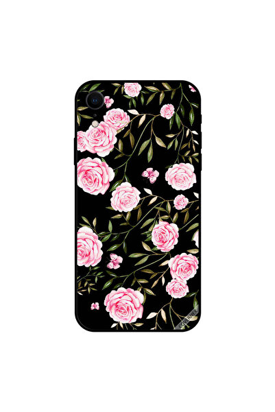 Covernex غطاء حماية لجهاز iPhone XR بنقشة ورود وردية في باقات من الأوراق الصغيرة
