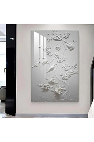 4gdran لوحة جدارية خشبية بتصميم الفن التجريدي مع برواز فضي و طبقة من الاكرليك...