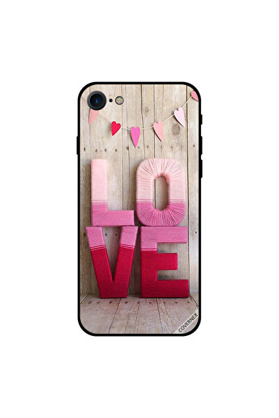 Covernex غطاء حماية لجهاز iPhone 8 باللون الخوخي الوردي والأحمر