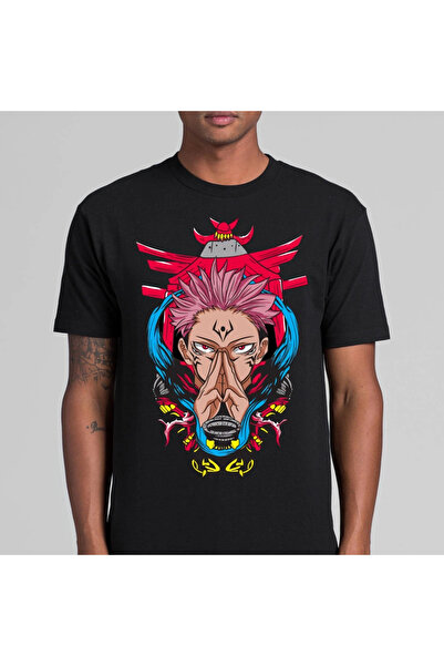 Flood Of Style Tricou unisex cu desen anime Summer Jujutsu Line Anime Ryomen ...