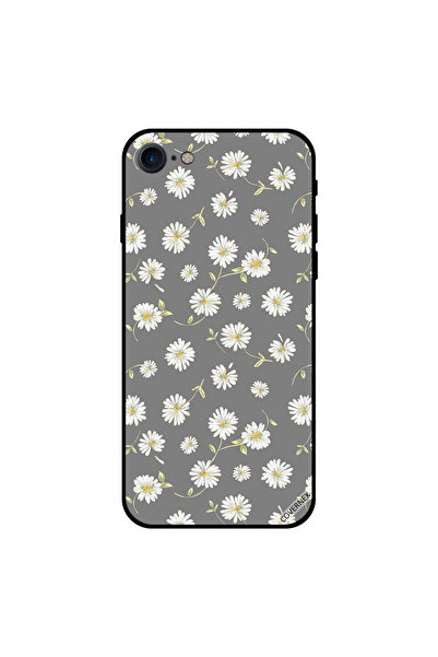 Covernex غطاء حماية لجهاز iPhone 7 بنقشة زهور بيضاء صغيرة