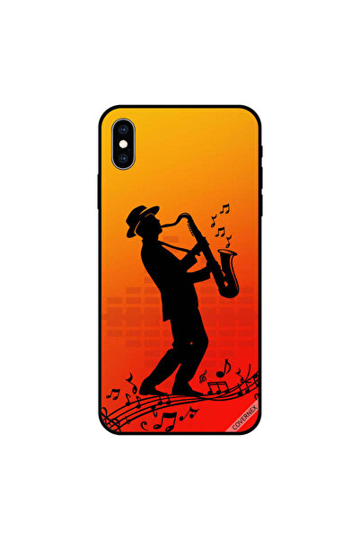 Covernex غطاء حماية لهاتف iPhone X عليه صورة رجل يعزف الموسيقى
