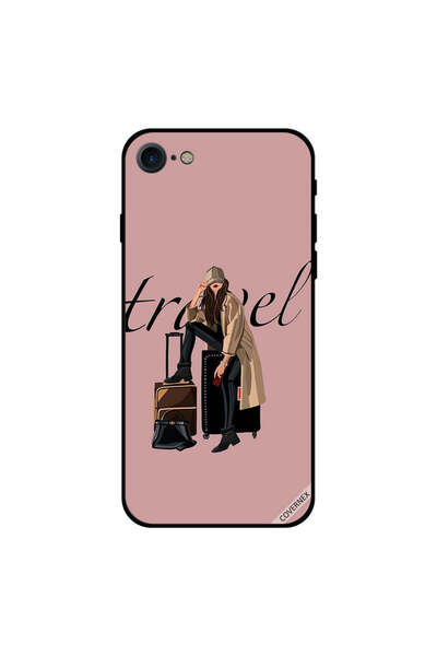 Covernex غطاء حماية لهاتف iPhone 7 - فتاة محبة للسفر