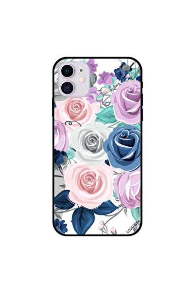 Covernex غطاء حماية لجهاز iPhone 11 بطبعة زهور متعددة الألوان