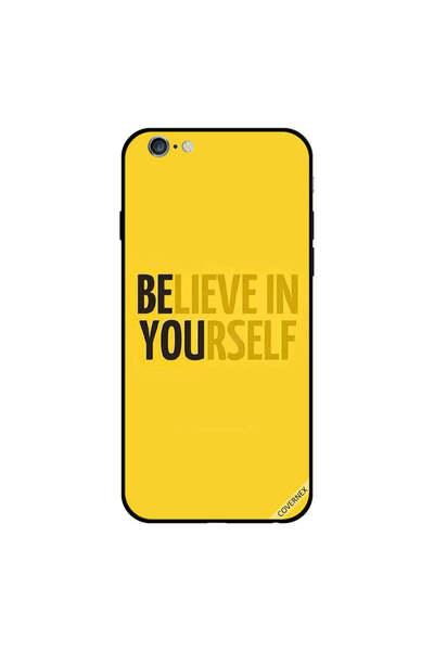 Covernex غطاء حماية لهاتف iPhone 6s Plus باللون الأصفر "ثق بنفسك"