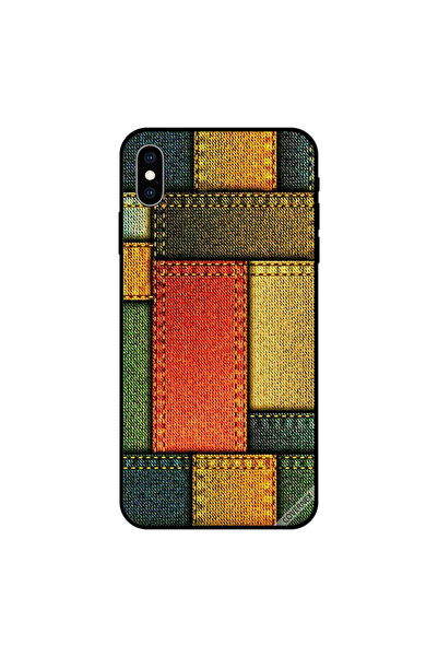 Covernex غطاء حماية لهاتف iPhone XS MAX بنقشة جينز متعددة الألوان
