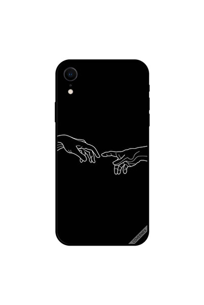 Covernex غطاء حماية لجهاز iPhone XR برسومات لمس الأصابع