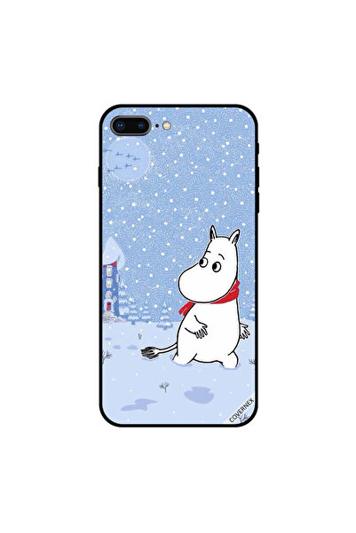 Covernex غطاء حماية لجهاز iPhone 7 Plus بتصميم فرس النهر الصغير في الجليد