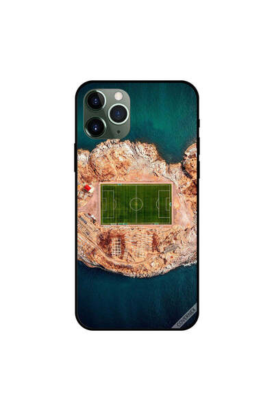 Covernex غطاء حماية لجهاز iPhone 11 Pro Max بتصميم ملعب كرة قدم وسط البحر