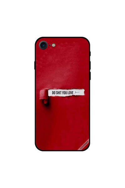 Covernex غطاء حماية لهاتف iPhone 8 - Do Shit You Love - أحمر
